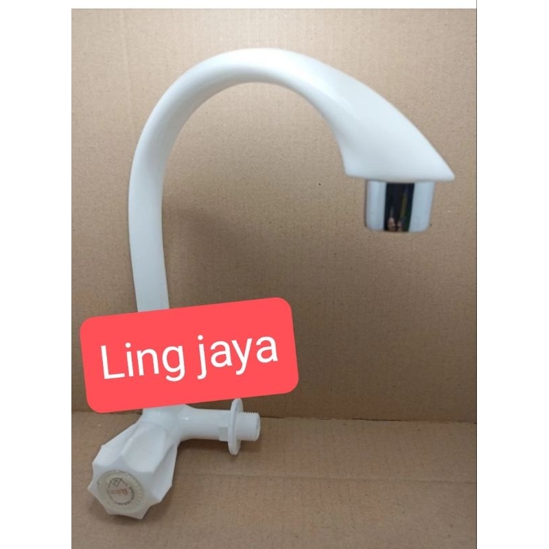 Kran  air keran air  kran angsa malvin ukuran 1/2inch kran air leher Angsa malvin putih  kran wastaf