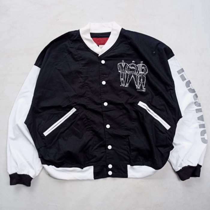 jaket vintage 90s Coconuts Hawaii light varsity jacket twotone