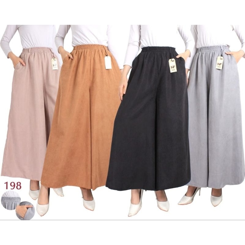 Kulot Payung Kulot Panjang Kaki Lebar NF Mode Kulot Rok Kulot Jumbo Payung