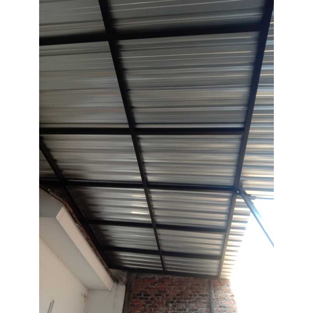 kanopi minimalis atap galvalum spandek
