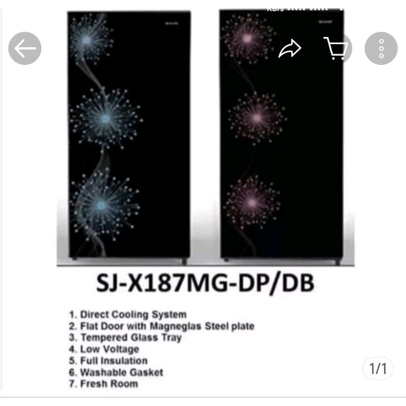 Kulkas Sharp SJ 187 MG