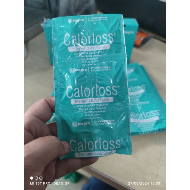 Calorloss 1 strip 6 tablet / Obat Pelangsing / Obat Diet