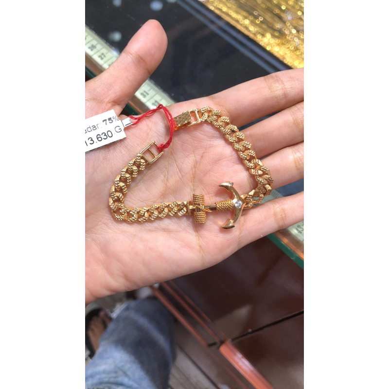 Gelang Jangkar EMAS  750%