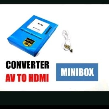 converter AV to HDMi minibox