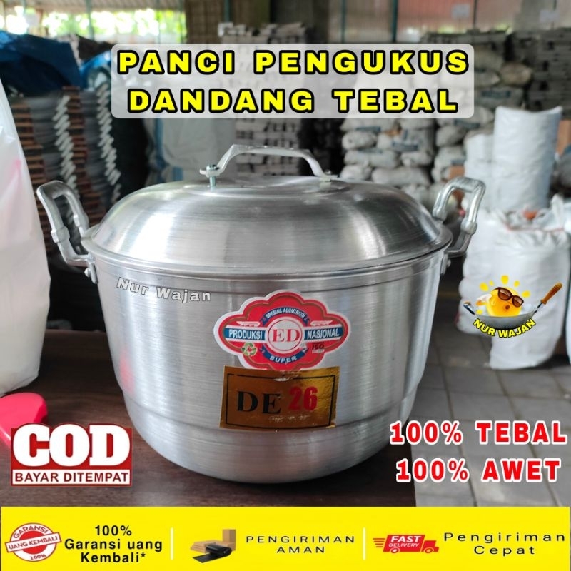 [ Live ] Dandang Penanank nasi 1 KG / langseng / soblok Alumunium Tebal