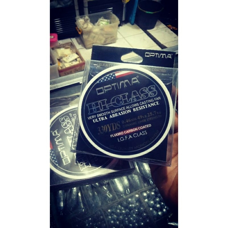 Senar Pancing OPTIMA Hi-CLASS I.G.F.A Class FluoroCarbon Coated