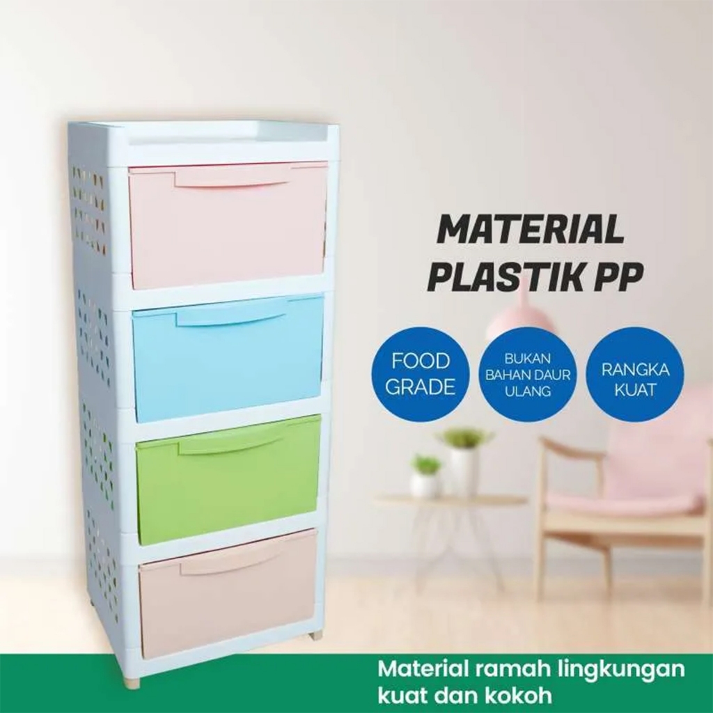 Lamari Plastik warna Pastel Bertingkat
