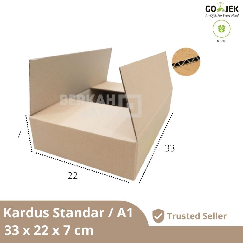 

[KHUSUS INSTANT] 33x22x7 cm Kardus / Box / Karton / Aksesoris / Kotak / Dus Packing / Kardus Snack / Kardus Buku, Majalah, Hampers Paket Buku (Kardus 33 x 22 x 7 cm)