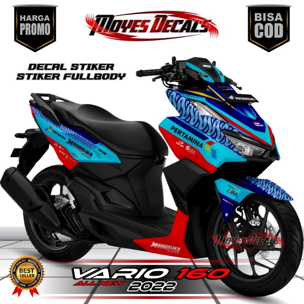 Decal Motor Vario 160 - Stiker Motor Vario 160 Fullbody Premium - Variasi Motor Vario 160 2022 MANDA
