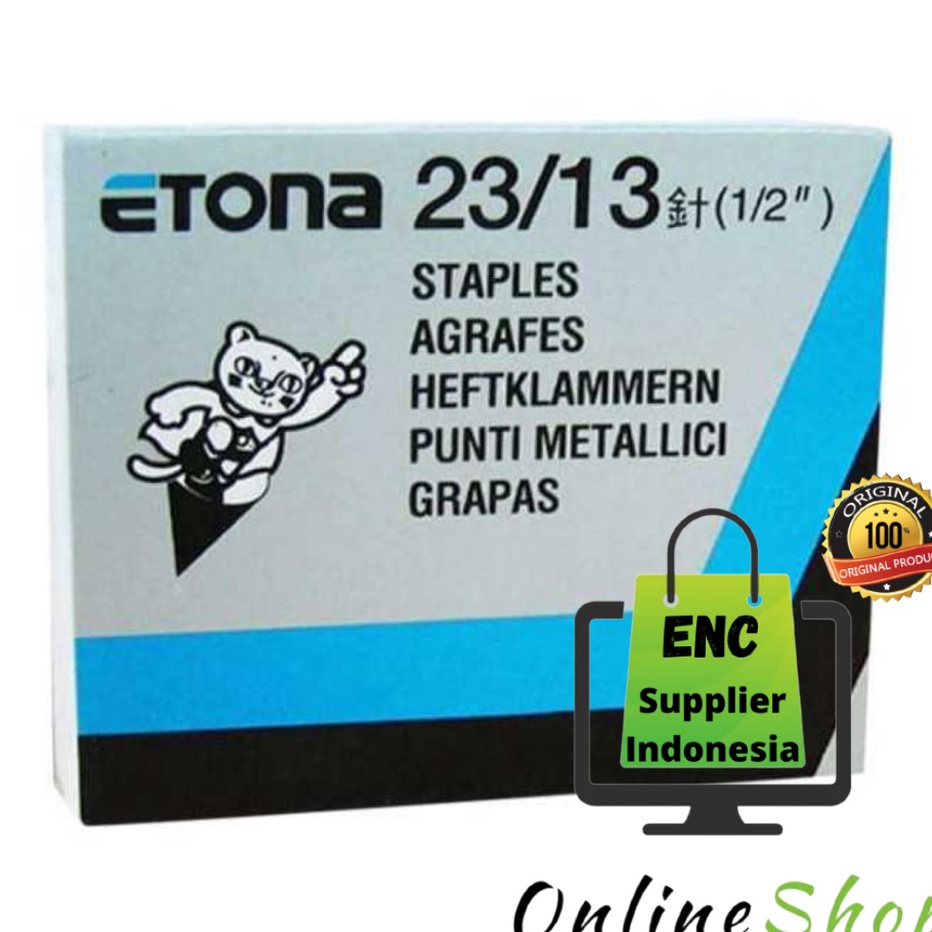 

LANGSUNG ORDER GAN etona 2313 1 box isi staples 2313 refil stapler 23 13 12 inch per pak kecil encsup