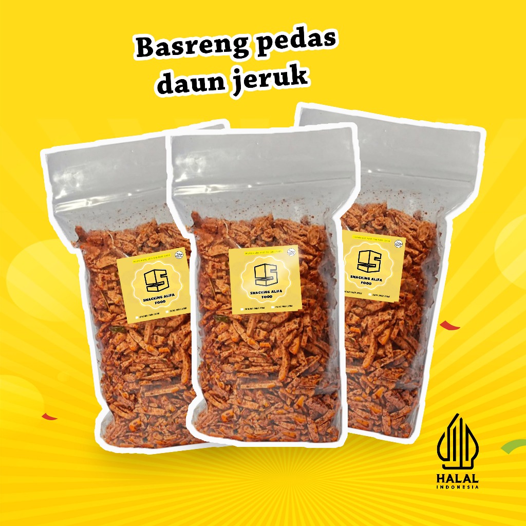 

BASRENG DAUN JERUK 125GRAM PEDAS/ORIGINAL DAUN JERUK