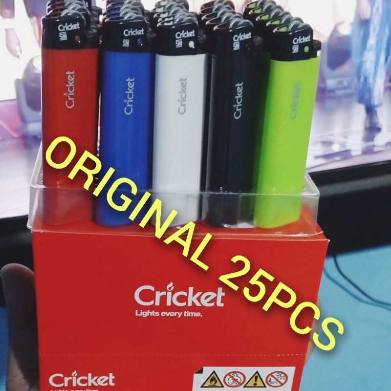 korek api cricket original 100% isi 25 pcs 1 box