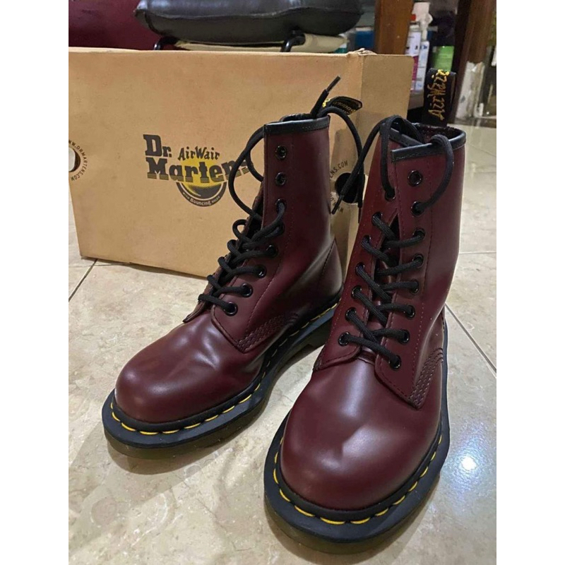 Preloved Dr Martens / Docmart Red Cherry 1460