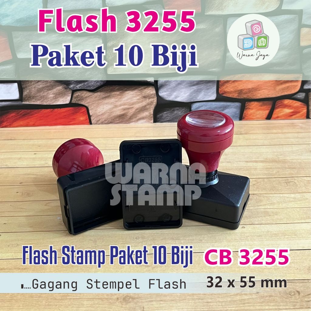 

Gagang Stempel Flash 3255 mm / Paket 10 Biji / Gagang Stamp Flash Persegi Panjang / Hanya Gagang Saja