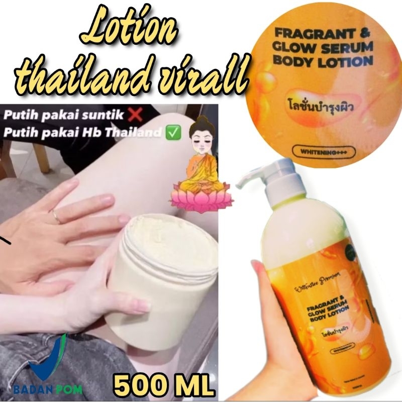 HB THAILAND MIX SERUM 500 ML ORIGINAL BPOM, lotion Thailand,hb pemutih, pemutih badan,lotion whiteni