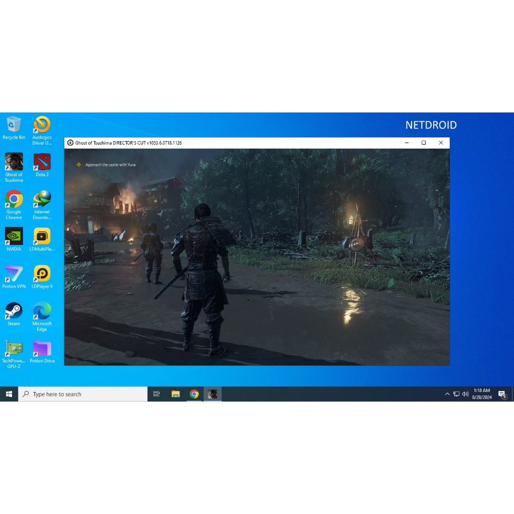 RDP GPU  24 CPU 5.4 GHz Turbo Boost AMD Ryzen 9 7900 & Nvidia Tesla A2 16 GB,Emulator LD Player,GTA 
