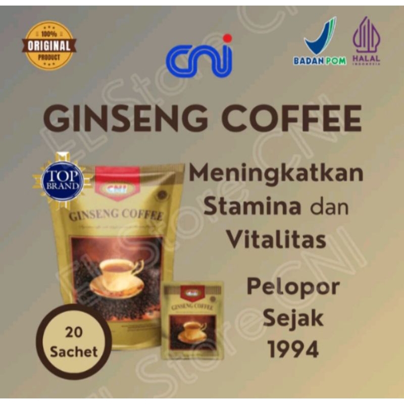 

Kopi Gingseng cni isi 20 saset