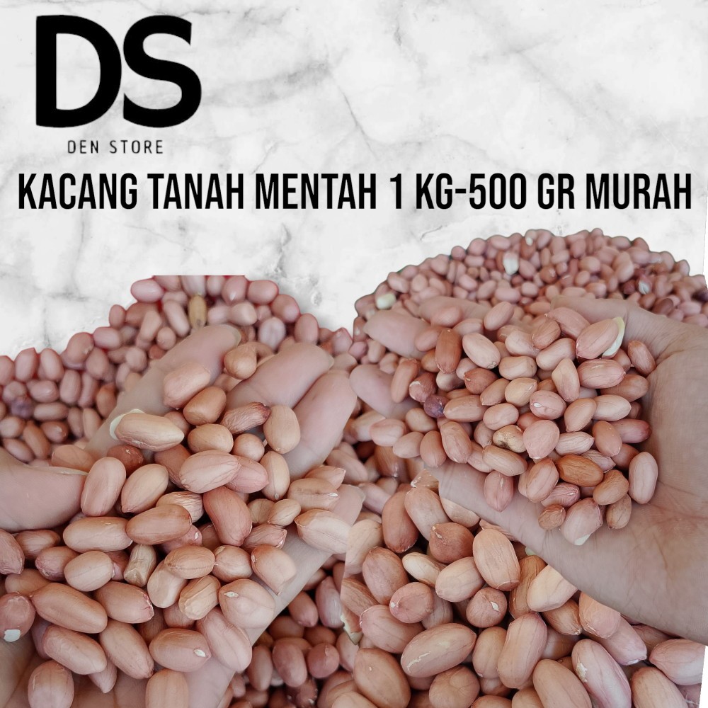 

KACANG TANAH MENTAH BESAR KECIL/KACANG TANAH 1 KG - 500 GR/KACANG MENTAH