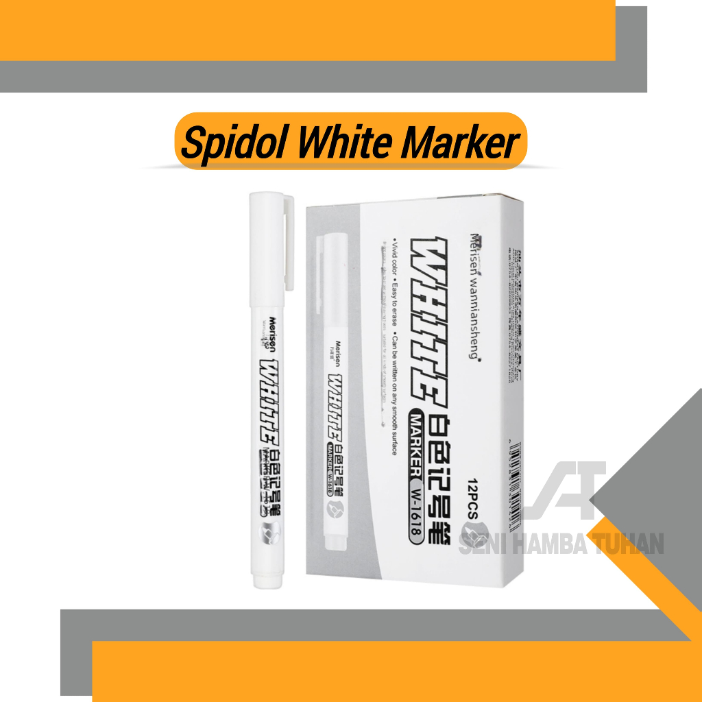 

Spidol Putih Paint Marker White Spidol Car Tyre Paint Marker Permanent Tahan warna dan tahan air