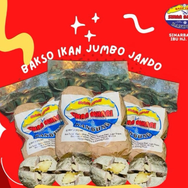 

BAH Bakso Ikan Jumbo Jando Isi 4 sinarbahari. bdg