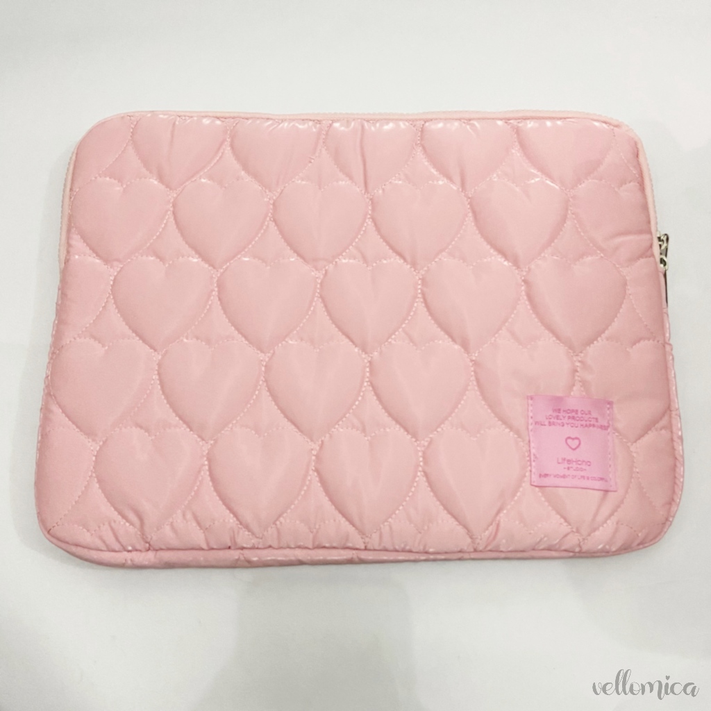 LAPTOP SLEEVE love pink / tas laptop