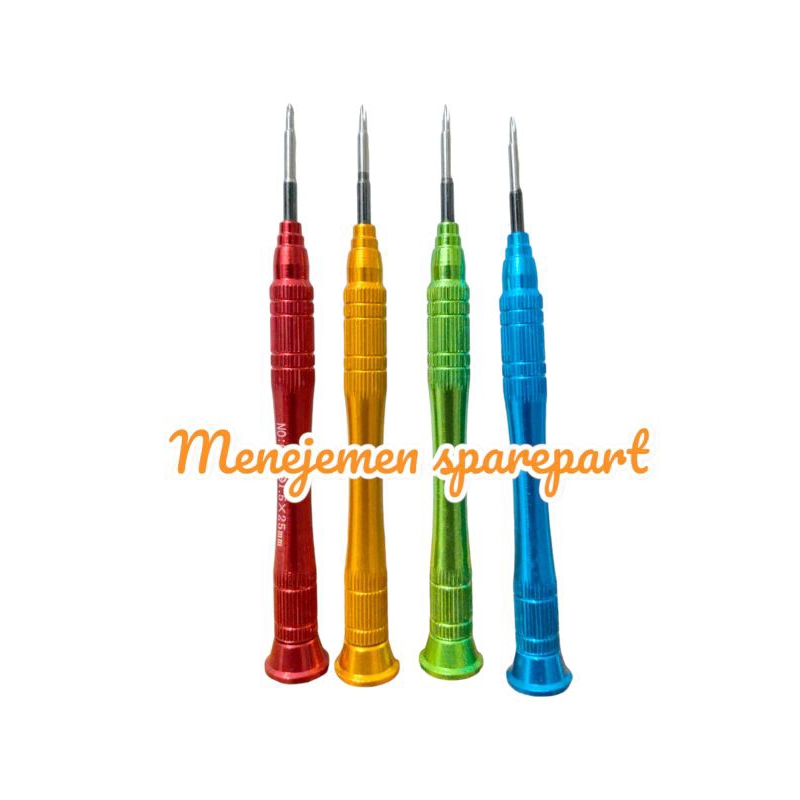 Obeng set mini + obeng plus 1.5x25mm pembuka lcd cover + alat service