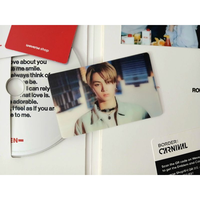 [Ready Stock] PC Photocard ENHYPEN Jay Border : Carnival Down ver. Lenti