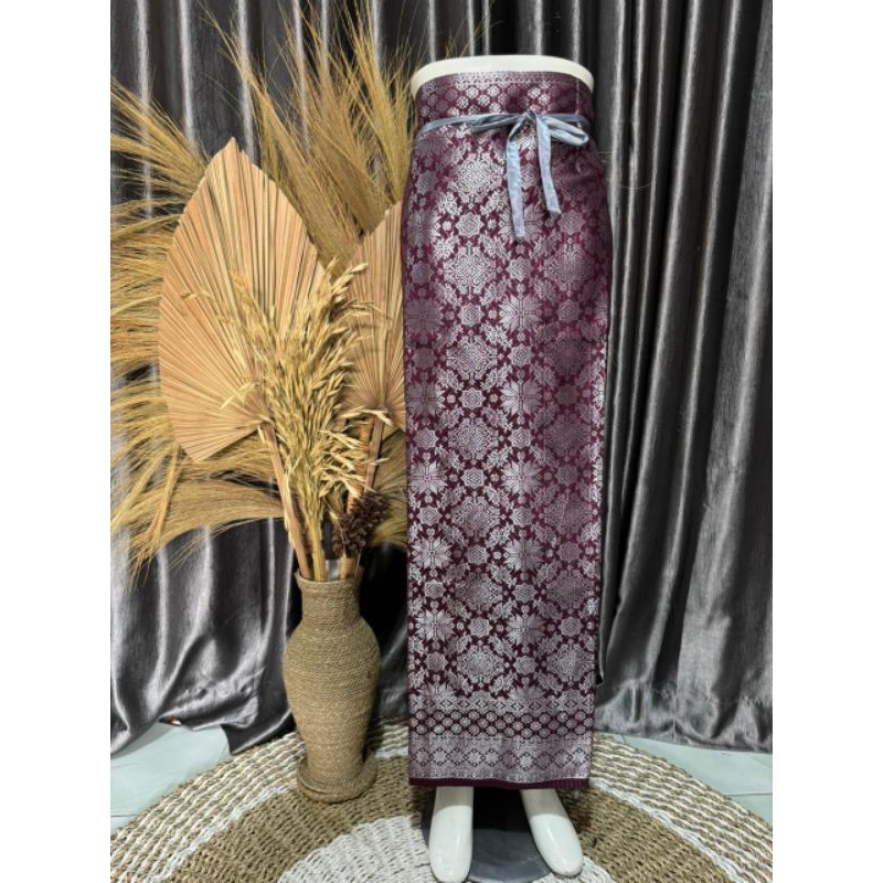 Rok Songket Lilit Jumbo Premium Rok Songket Palembang Rok Songket Baju Kurung Melayu
