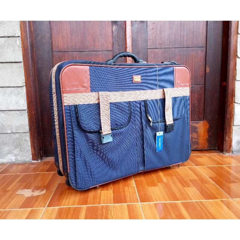 Koper Jadul Antik Merk TRAVEL TIME International Barang Vintage Lawas Tua Retro Pajangan Dinding pro