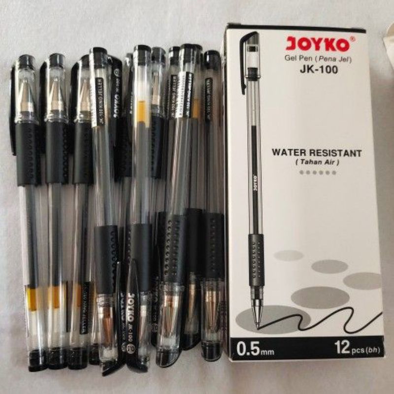 

Pulpen Gel hitam joyko 0.5