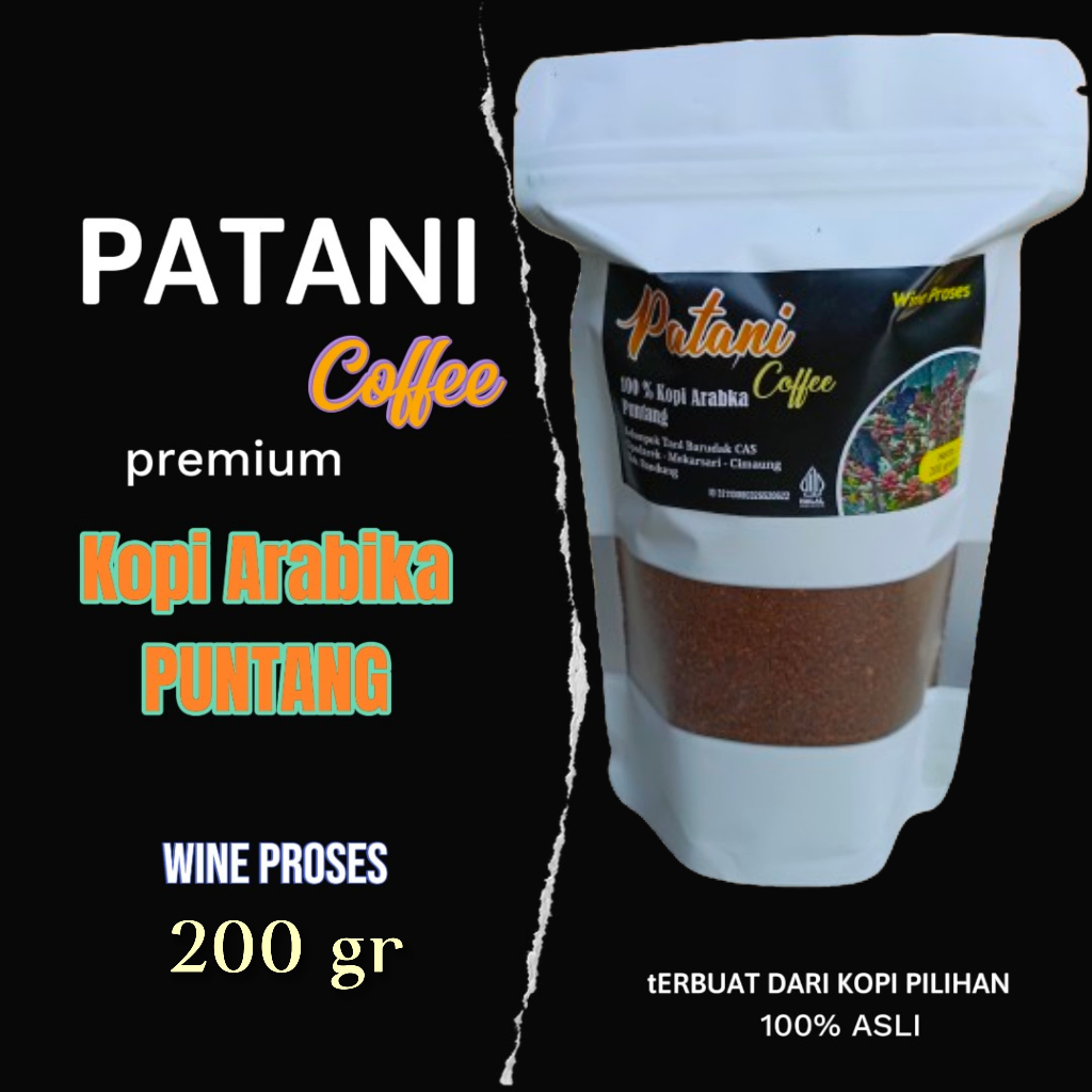 

PATANI KOPI - Kopi Puntang Wine G2 Process: Nikmati Kelezatan Asli Arabica Kemasan 200gr