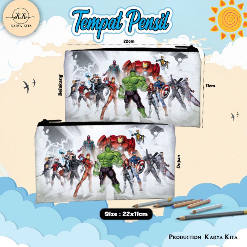

tempat pensil karakter terlaris anime avengers katalog 05