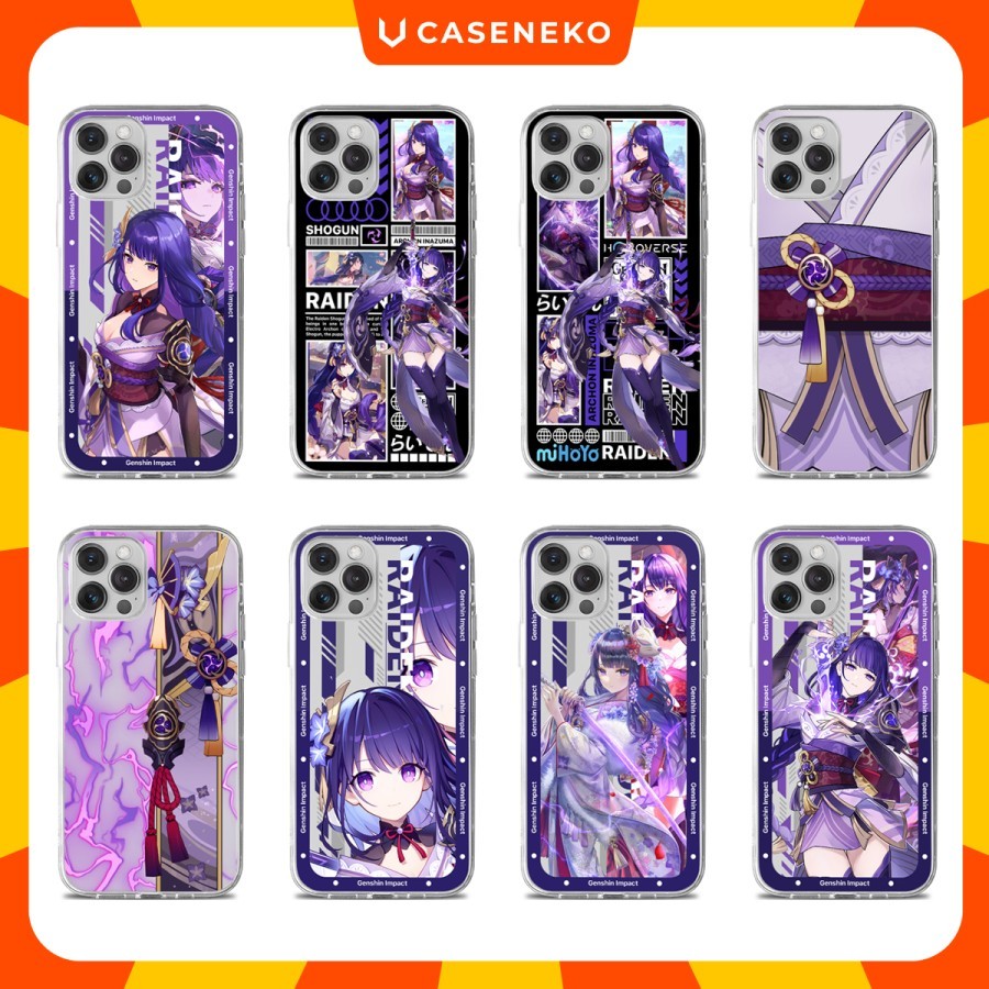 Custom Case Raiden Shogun Ei Genshin Impact Casing Semua Tipe HP 1