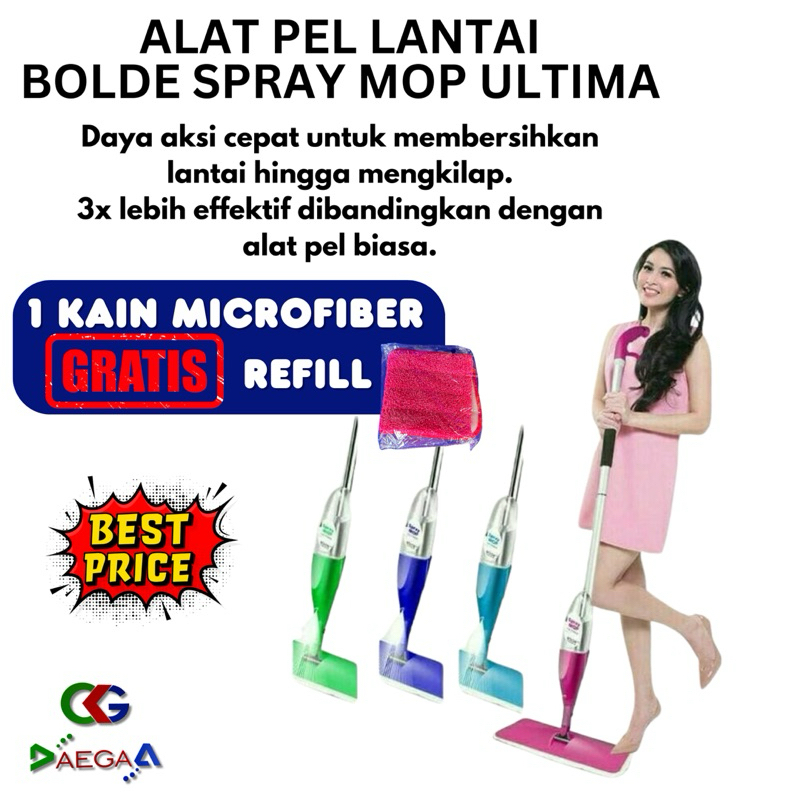 Alat Pel Lantai Spray MOP Bolde Original