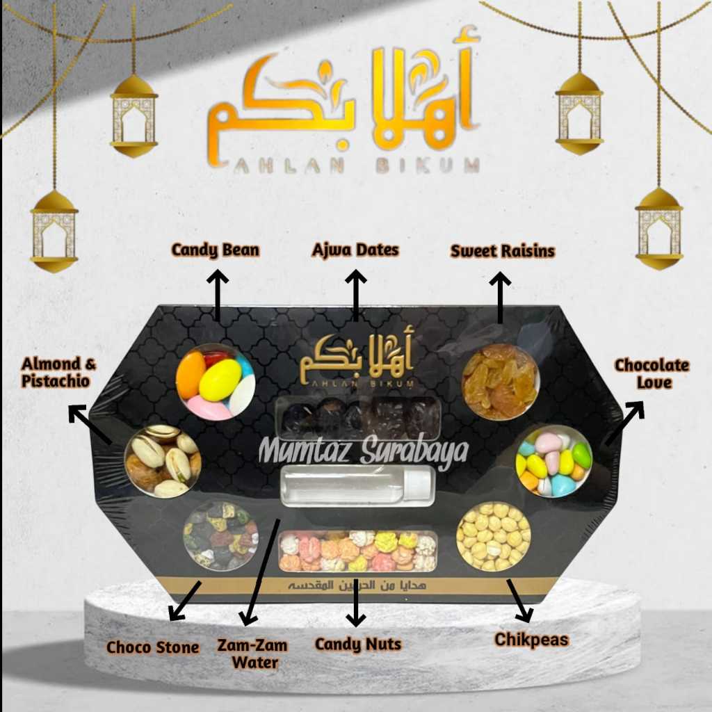 

Paket Hampers Oleh-Oleh Haji & Umroh AHLAN BIKUM / Paket Ramadhan Lebaran / Premium Gift