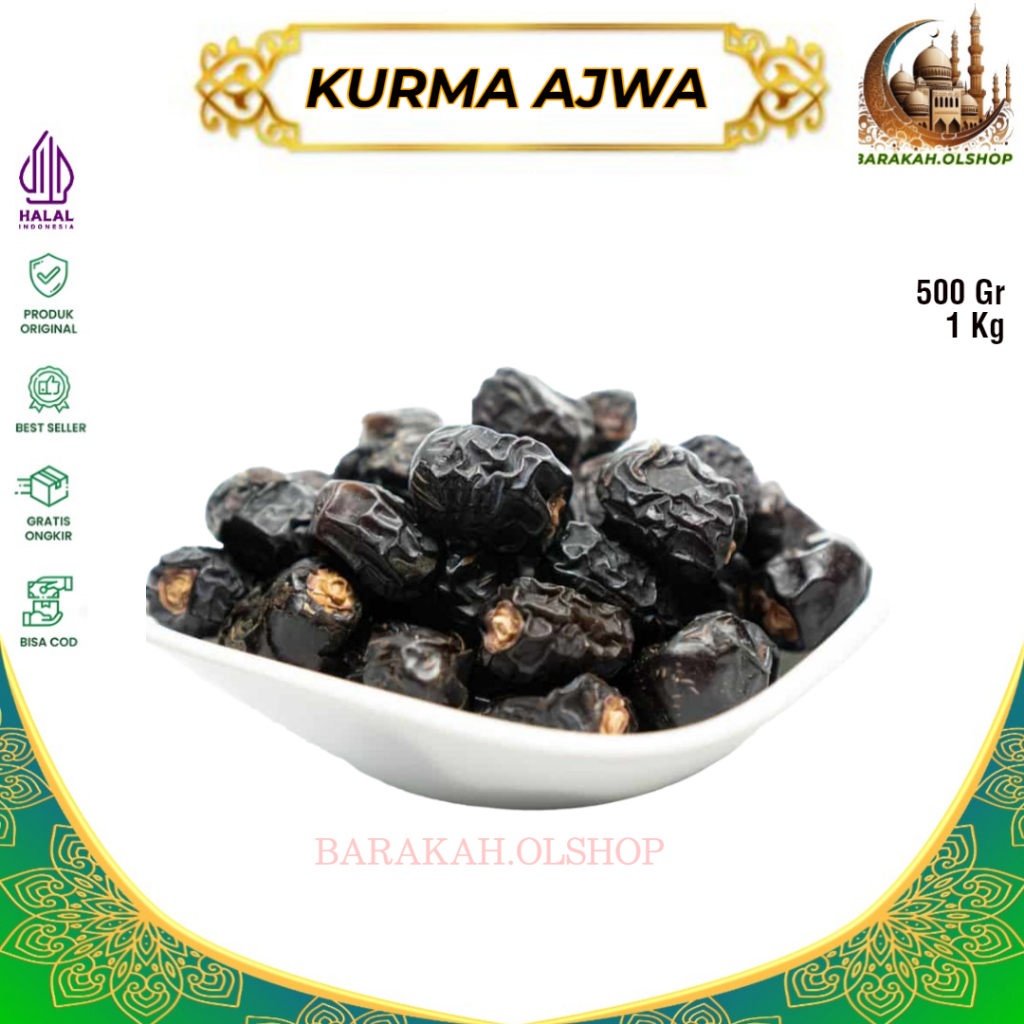 

Kurma Ajwa Asli Madinah 500 Gr - 1 Kg Premium