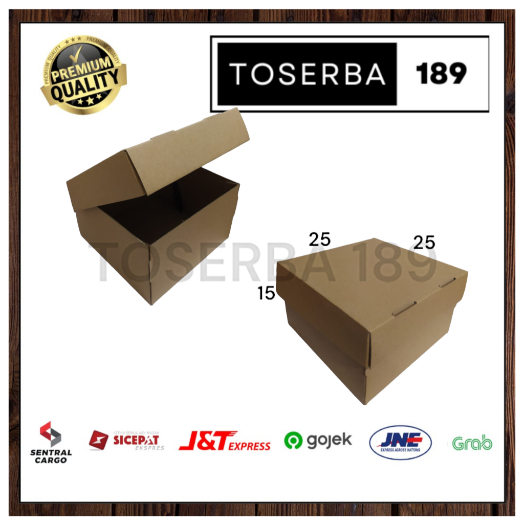 

kardus packing diecut/box pizza uk 25x25x15 cm