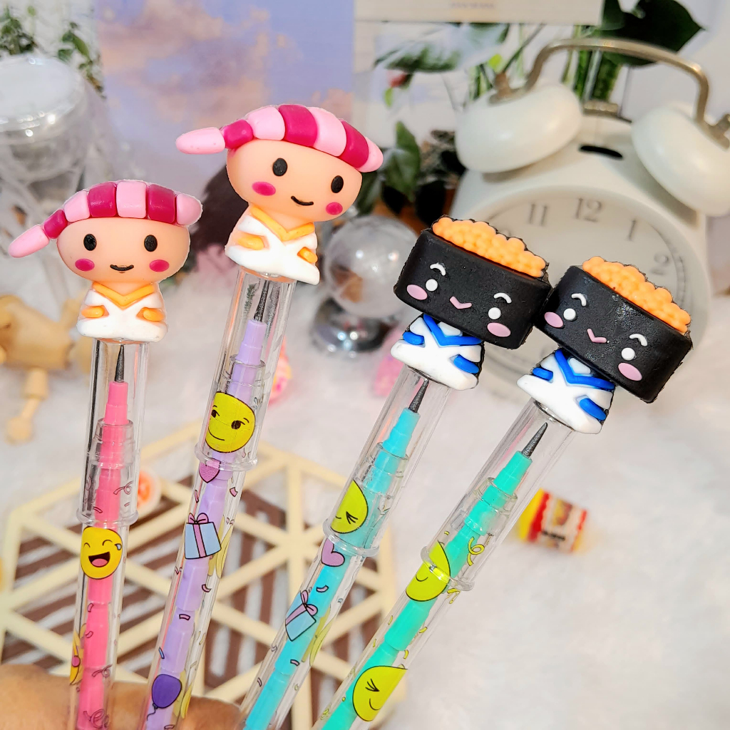 

Pensil Susun Sushi Cute Lucu Favorit Anak Ready 2 Model / Pensil Susun Sushi Japanese Imut Unik Favorit Anak Stationary Fancy Kekinian Harga Termurah Bisa Grosir dan COD