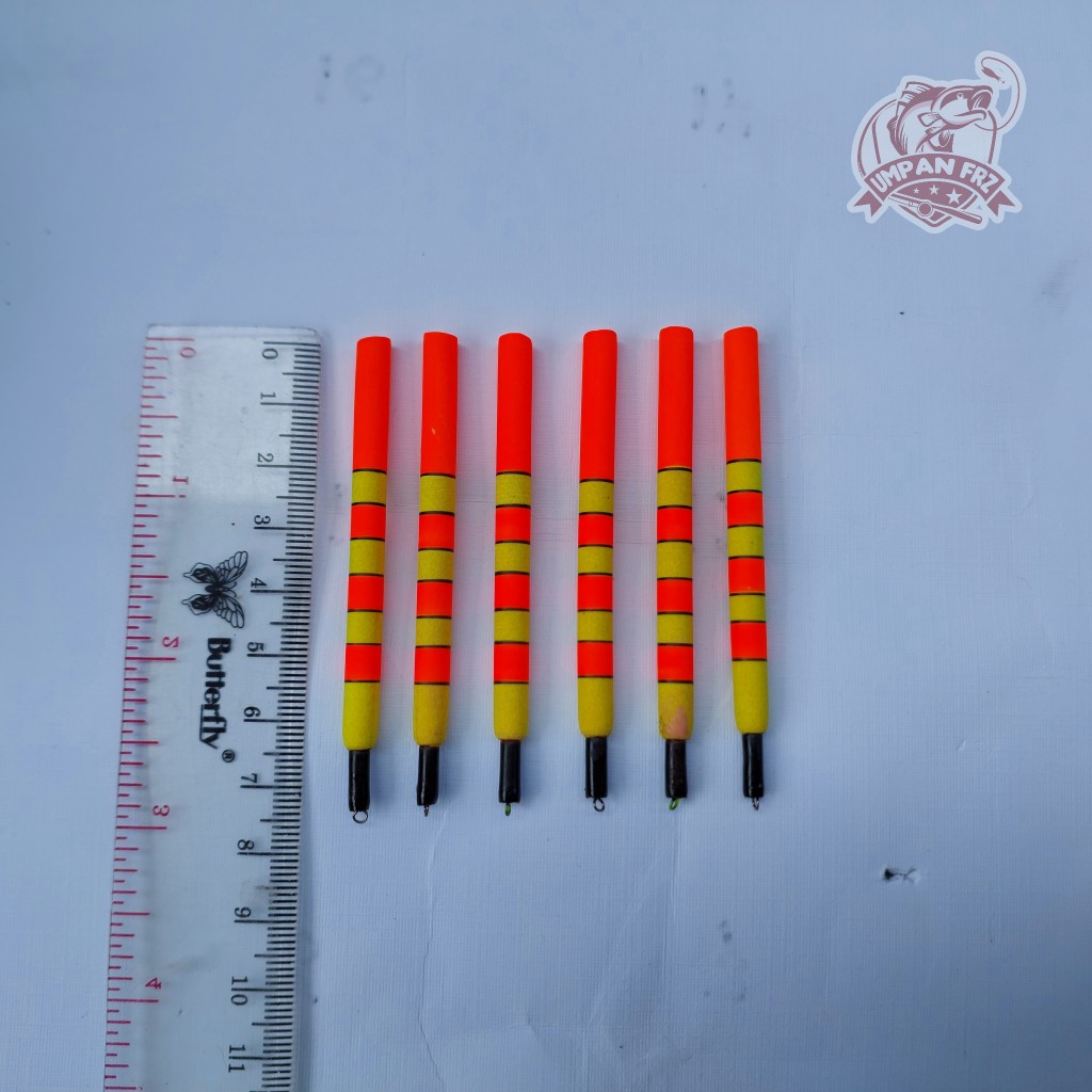 ( Isi 6 Pcs ) Pelampung Kumbul Pancing 7,5 CM Spon Bisa Pakai Starter Sensitif dan Bentuk Unik