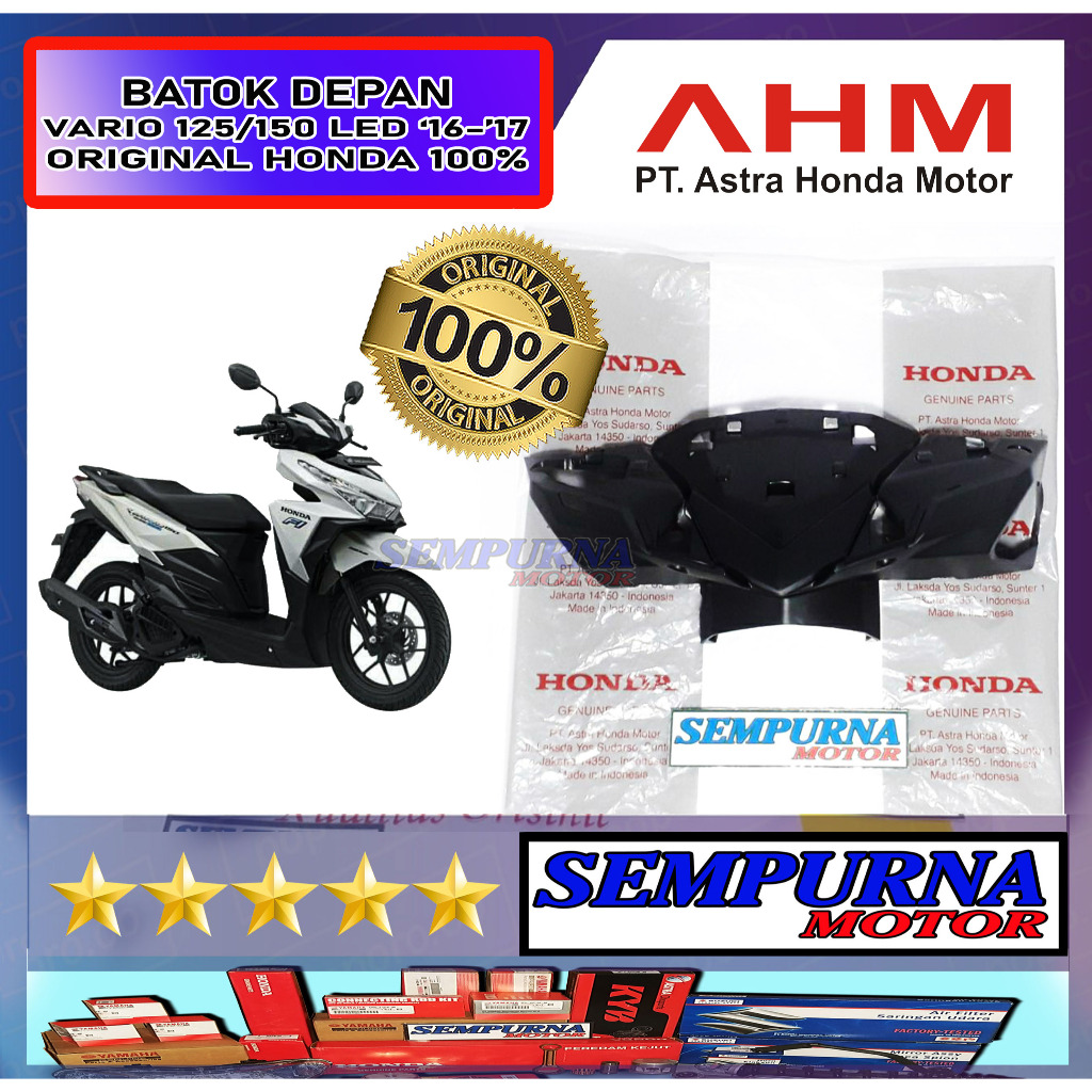 5320D-K59-A10ZA Batok Depan Vario 125 150 LED Old 2016 2017 100% Original Honda Asli Ori HGP
