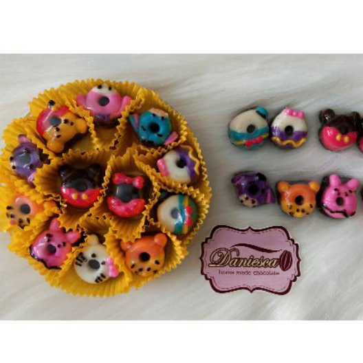 

.CTB Donat Disney Tsum Tsum - Coklat Karakter Bentuk Lucu Unik Enak Halal (SCP)