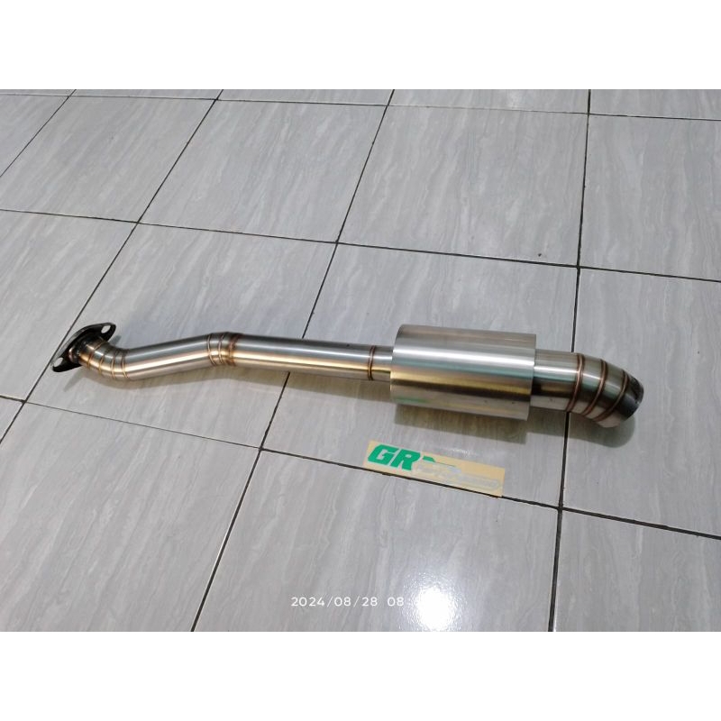 knalpot racing bolton new Brio Muffler js racing stainless