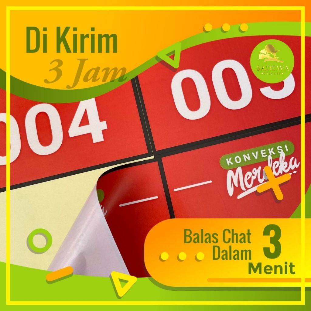 

SPC 14 8-15 Sadewa Cetak Stiker Chromo Kotak Label Makanan Print Sticker Custom Kemasan Termurah