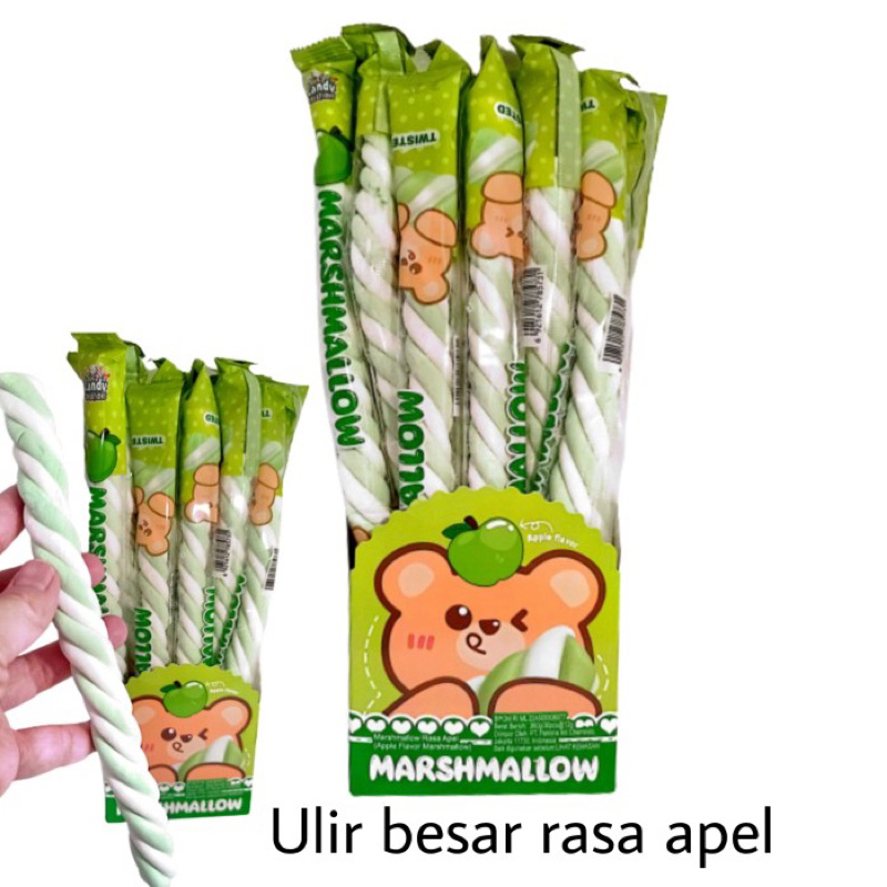 

Candy Creations Marshmallow 360g (12g x 30Pcs) Marshmallow Panjang Rasa Buah Bear Apel Bear Strawbery Elephant Strawbery Anggur