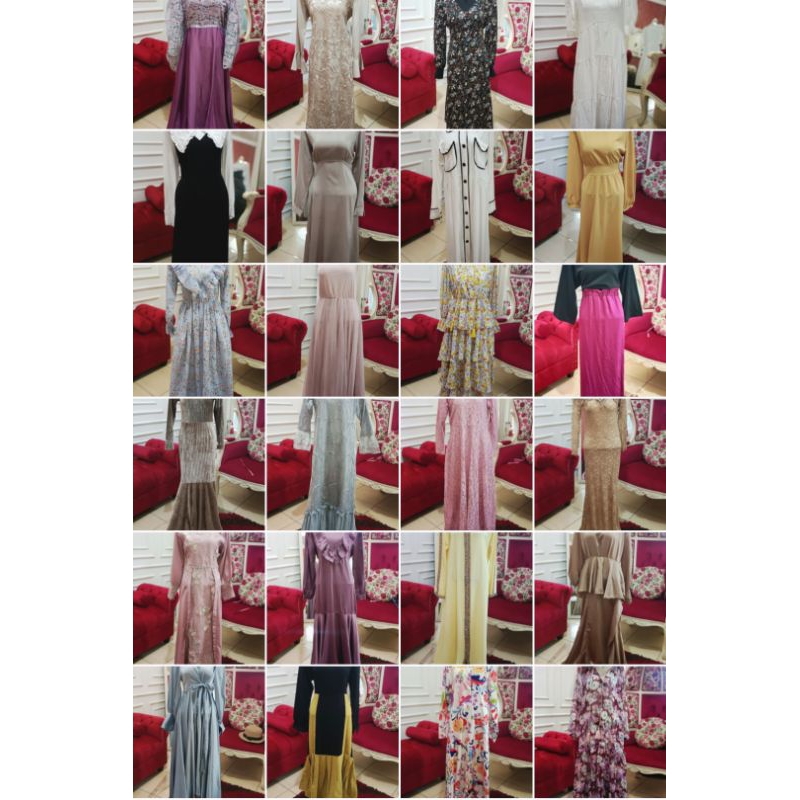 Dress pesta PL / gamis PL /gaun branded original PL /Dress Pal pribadi