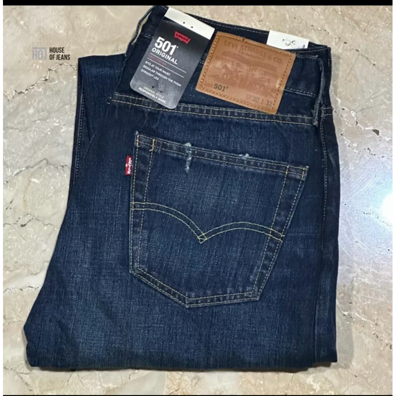 Jeans Pria 501 Original Fit 501-1485 Authentic Vintage - Celana Jeans Branded - 100% Original