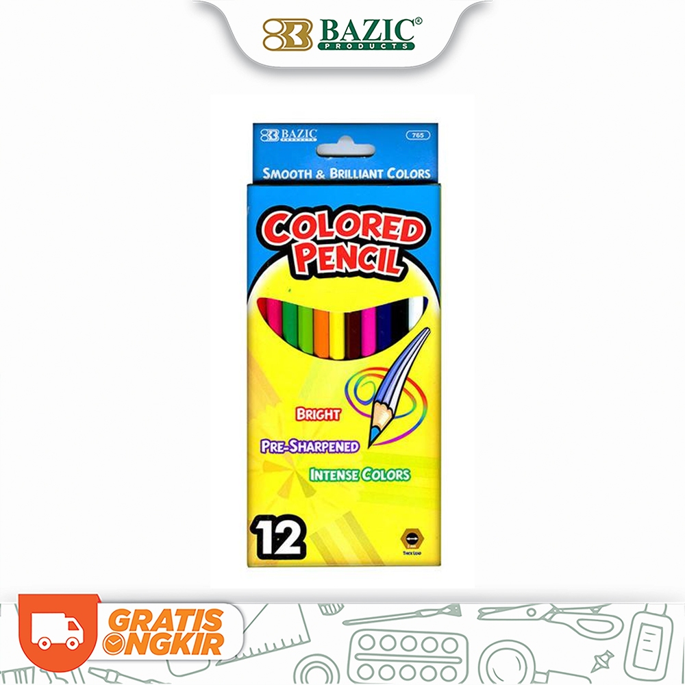 

Bazic Color Pencil 12 - Pensil 12 Warna