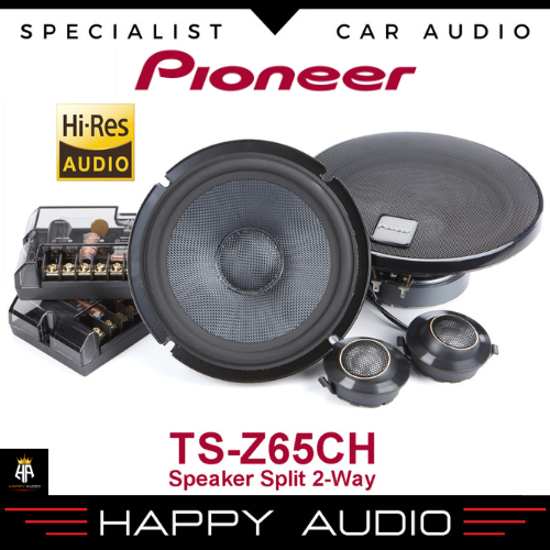 Speaker Split 2-Way Component System 6.5 Inch PIONEER TS-Z65CH Mid Bass + Tweeter + Crossover Hi-Res