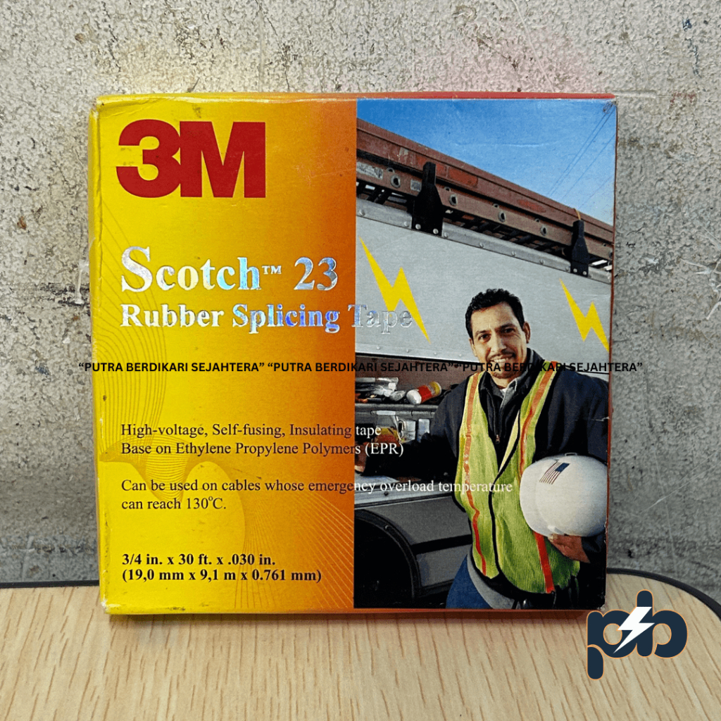 Isolasi 3M Scotch 23 Rubber Splicing Tape / 3M Scotch 23
