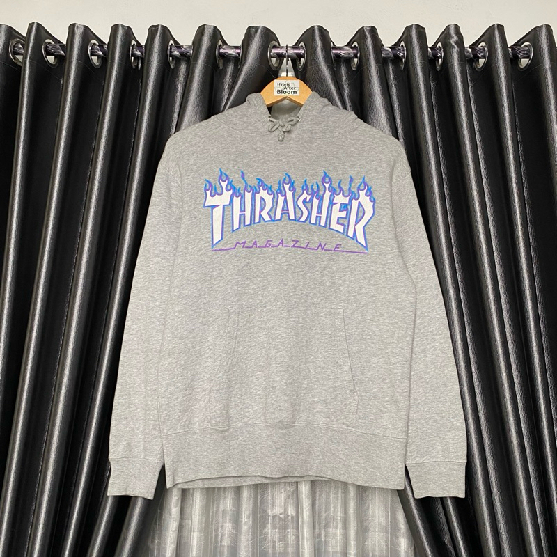Thrasher Japan Hoodie Blue Flame 9